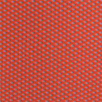 Orange Nylon Polyester Lace Mesh Fabric (M1001)